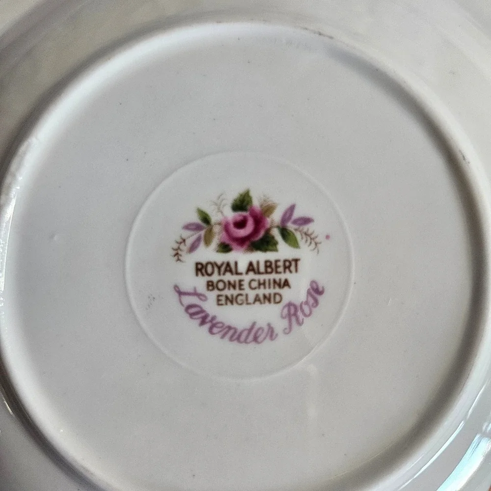 Royal Albert Bone China Lavender Rose Pattern Butter Pat 4